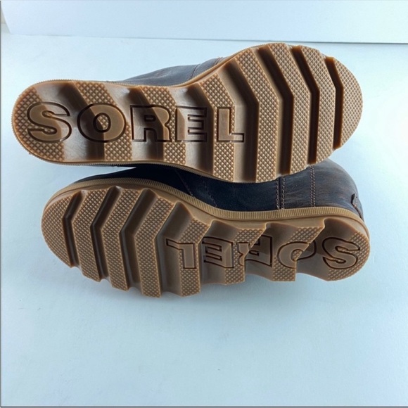 Sorel Joan Of Arctic Wedge II Leather Lace Up Boots in Burro Size 9.5 - Picture 9 of 10